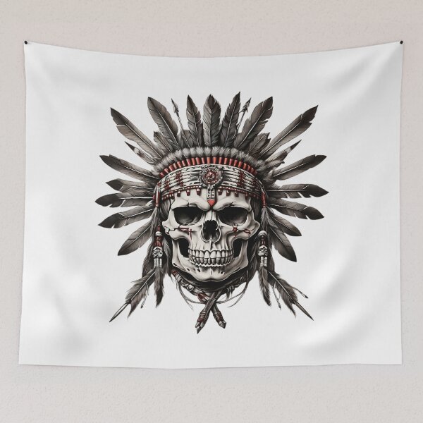 Item preview, Mexican Indian beautiful skull designed and sold by Promarkets.