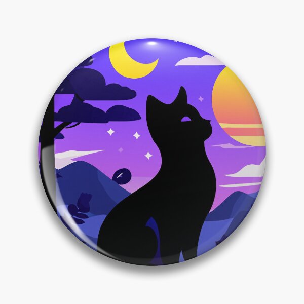 Item preview, Cat in Moonlight designed and sold by SpesWorld.