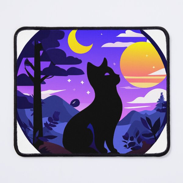 Item preview, Cat in Moonlight designed and sold by SpesWorld.