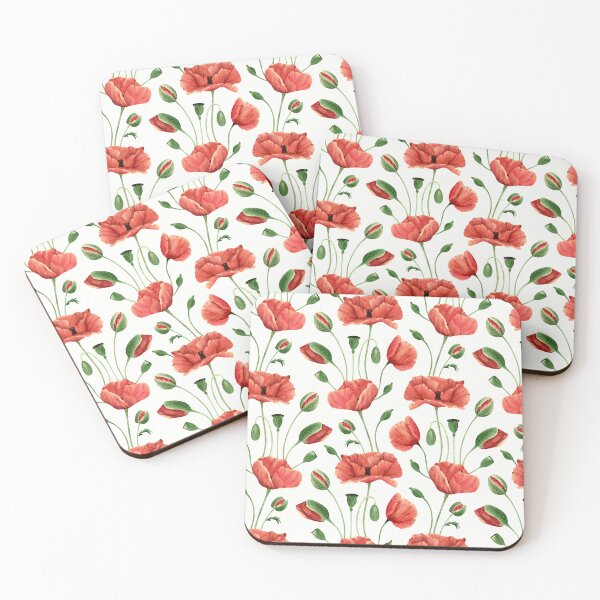Item preview, Seamless poppy wildflower floral designed and sold by asbno19.