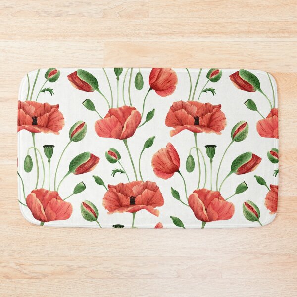 Item preview, Seamless poppy wildflower floral designed and sold by asbno19.