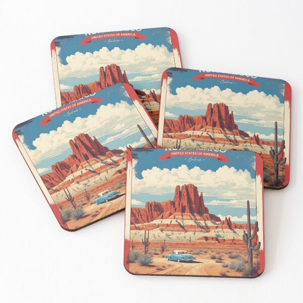 Item preview, New Mexico USA Vintage Poster Tourism  designed and sold by TravelersGems.