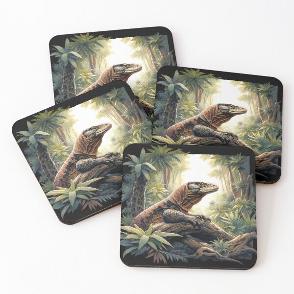 Item preview, comodo dragon animal paint style art designed and sold by RubisLeaf.