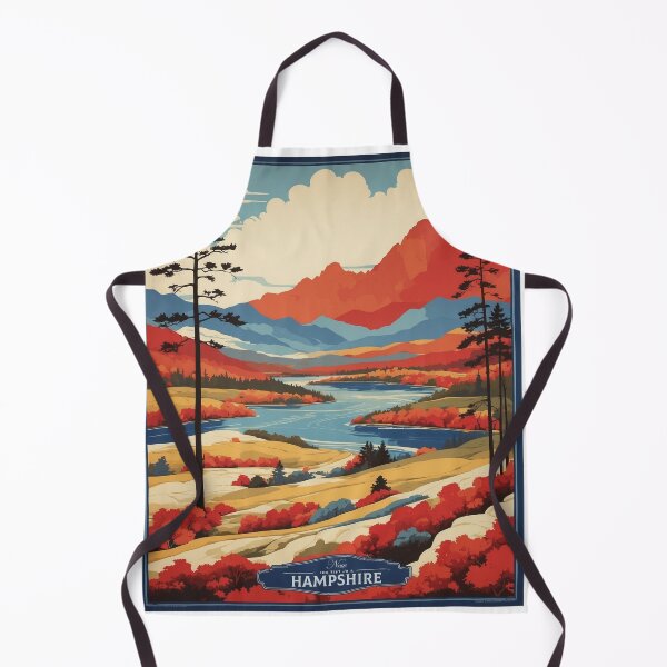 Item preview, Hampshire USA Vintage Poster Tourism designed and sold by TravelersGems.