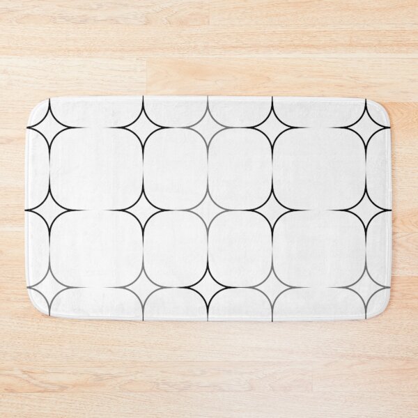 Item preview, Black Grey Stars, Intricate Square Pattern, Black and Gray Pattern 2024 New Year Design  designed and sold by Art Shimmers.