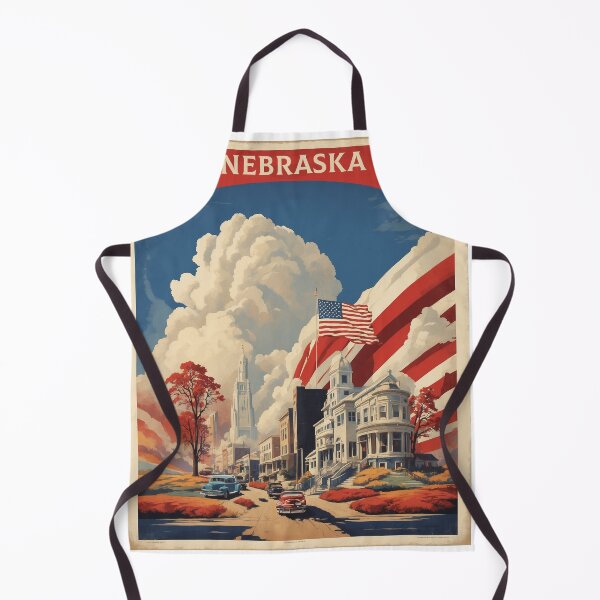 Item preview, Nebraska USA Vintage Poster Tourism designed and sold by TravelersGems.