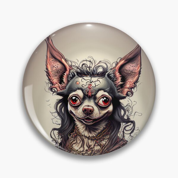 Item preview, Demon Chihuahua Peering into your Soul Digital Art designed and sold by WASABIgreen.