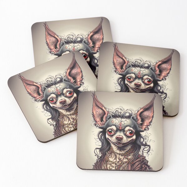 Item preview, Demon Chihuahua Peering into your Soul Digital Art designed and sold by WASABIgreen.