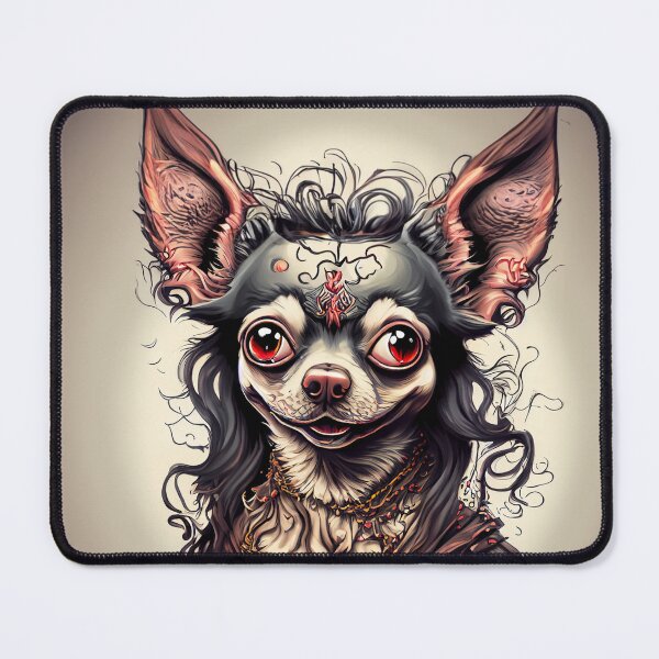 Item preview, Demon Chihuahua Peering into your Soul Digital Art designed and sold by WASABIgreen.