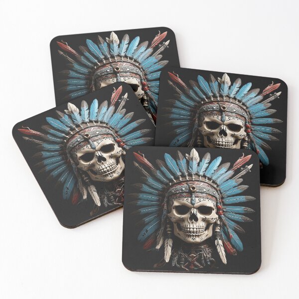 Item preview, Cute Australian Indian skull designed and sold by Promarkets.