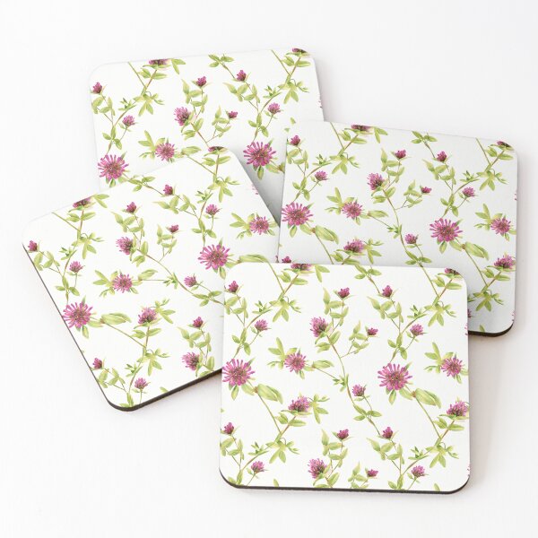 Item preview, Seamless clover flowers pattern designed and sold by asbno19.