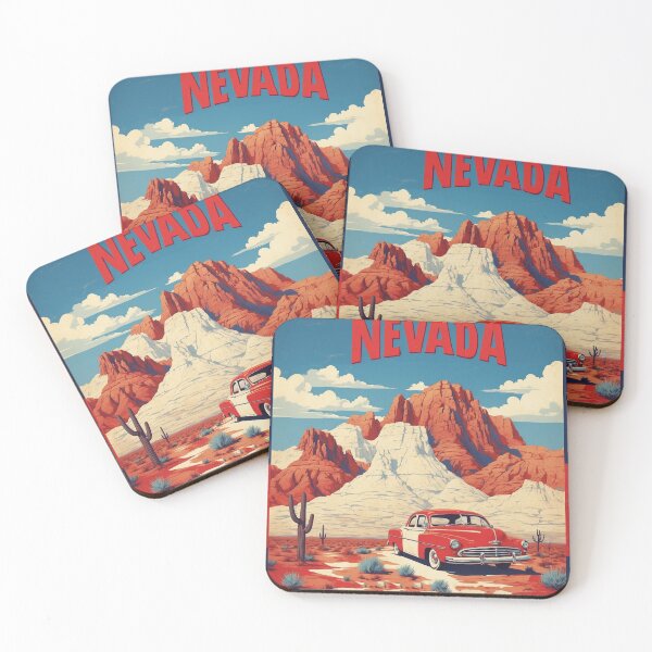 Item preview, Nevada USA Vintage Poster Tourism  designed and sold by TravelersGems.