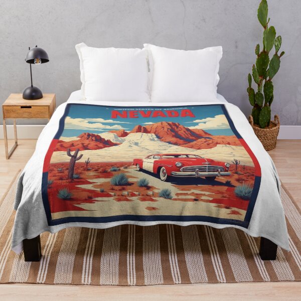 Item preview, Nevada USA Vintage Poster Tourism designed and sold by TravelersGems.