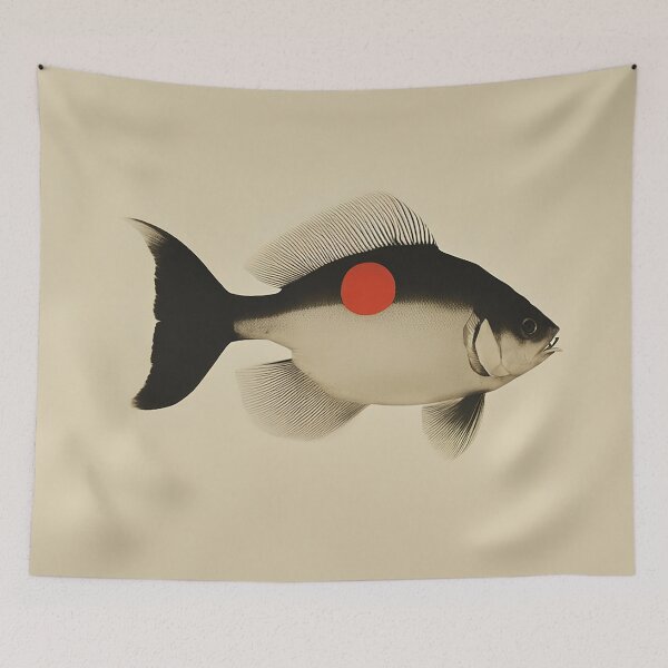 Item preview, The fish with the red dot designed and sold by solveigsmake.