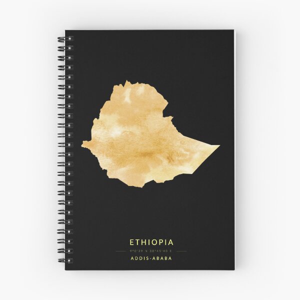 Item preview, Ethiopia map in gold color designed and sold by Jerhus.