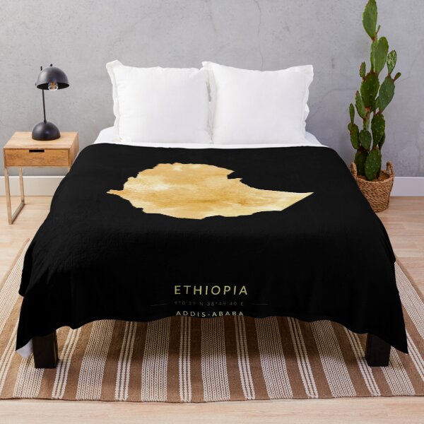 Item preview, Ethiopia map in gold color designed and sold by Jerhus.