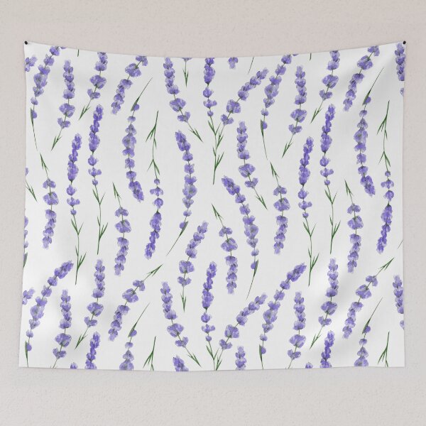 Item preview, Seamless lavender flowers pattern designed and sold by asbno19.