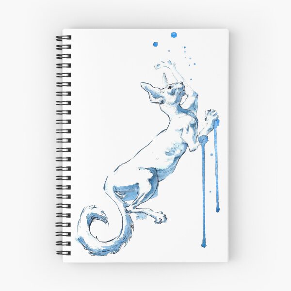 Artikelvorschau, Blaue Katze, Aquarell entworfen und verkauft von VesnushkaRed.