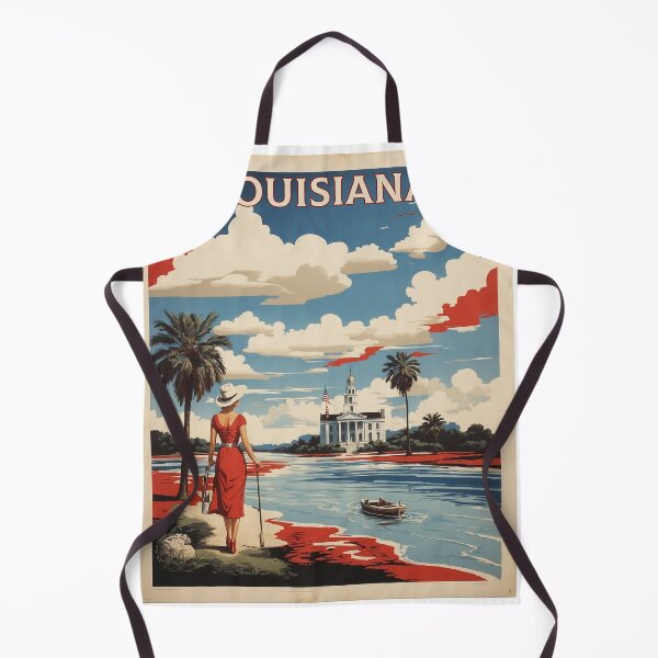 Item preview, Louisiana USA Vintage Poster Tourism designed and sold by TravelersGems.