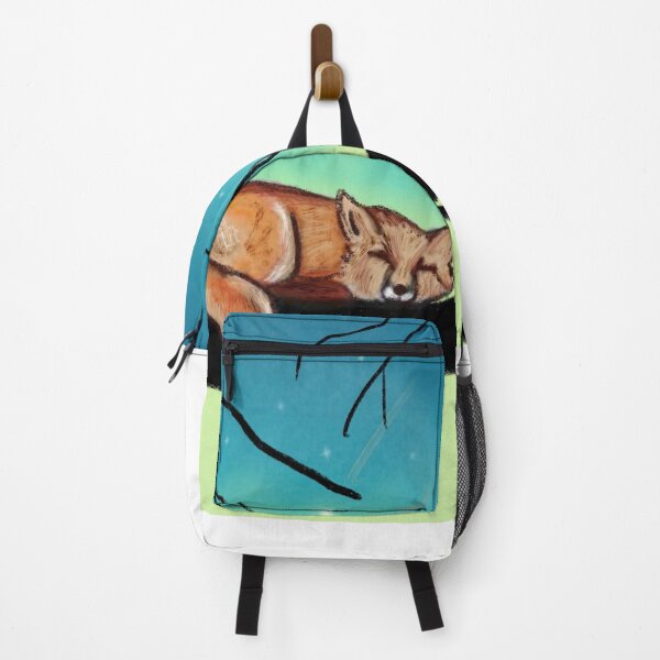 Item preview, fox painting sketch cartoon turquoise edition designed and sold by wrightsonarts.