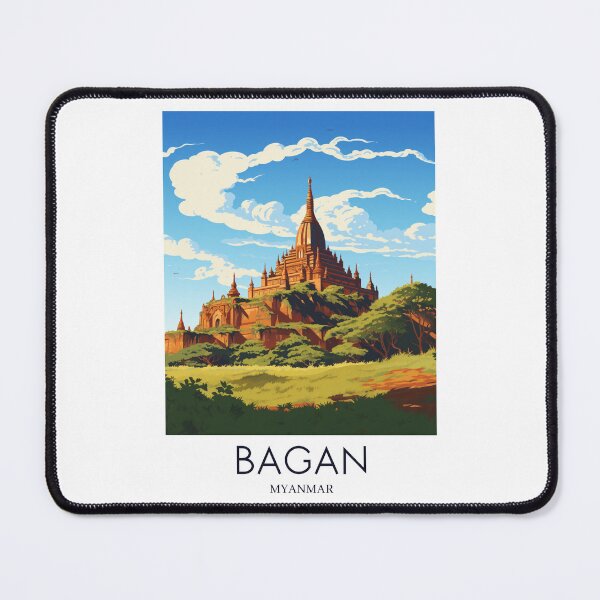 Item preview, A Pop Art Travel Print of Bagan - Myanmar designed and sold by StudioRedKoala.