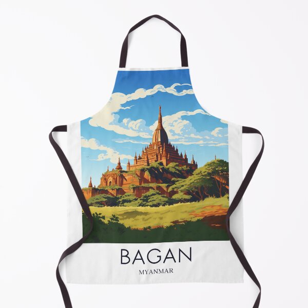 Item preview, A Pop Art Travel Print of Bagan - Myanmar designed and sold by StudioRedKoala.