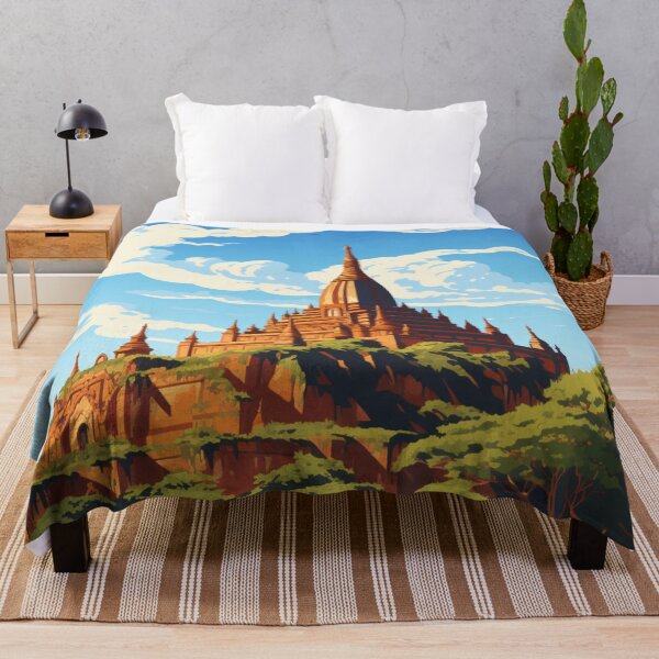 Item preview, A Pop Art Travel Print of Bagan - Myanmar designed and sold by StudioRedKoala.