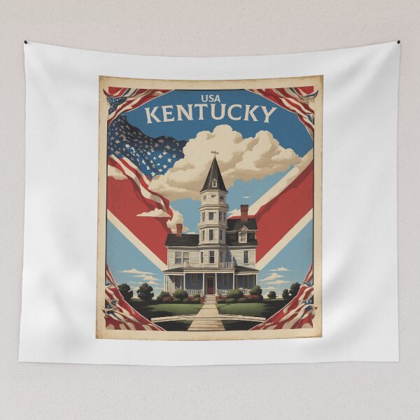 Item preview, Kentucky USA Vintage Poster Tourism  designed and sold by TravelersGems.