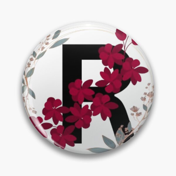 Item preview, Personalized adorable floral alphabet R  designed and sold by Sparkdesigner2.