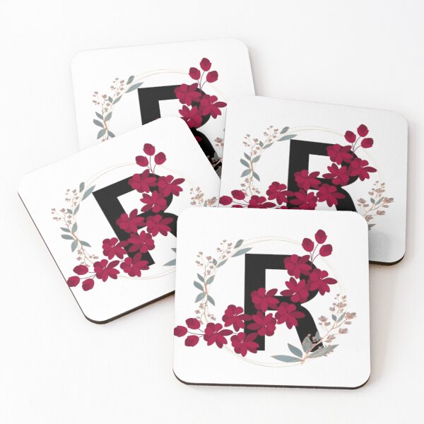 Item preview, Personalized adorable floral alphabet R  designed and sold by Sparkdesigner2.