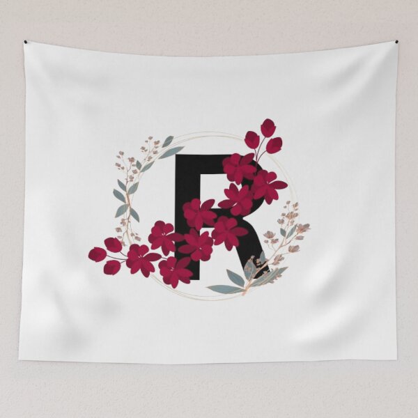 Item preview, Personalized adorable floral alphabet R  designed and sold by Sparkdesigner2.