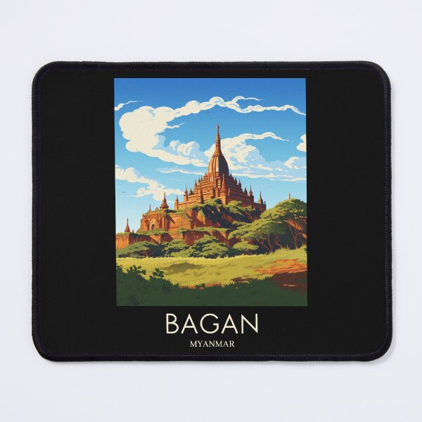Item preview, A Pop Art Travel Print of Bagan - Myanmar designed and sold by StudioRedKoala.