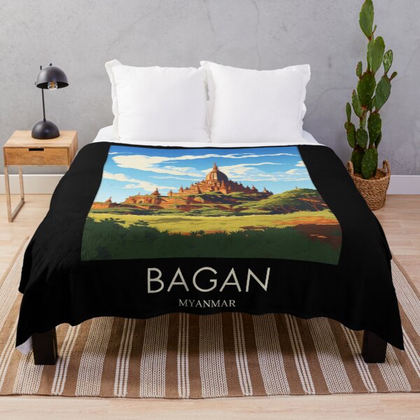Item preview, A Pop Art Travel Print of Bagan - Myanmar designed and sold by StudioRedKoala.