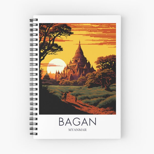 Item preview, A Pop Art Travel Print of Bagan - Myanmar designed and sold by StudioRedKoala.