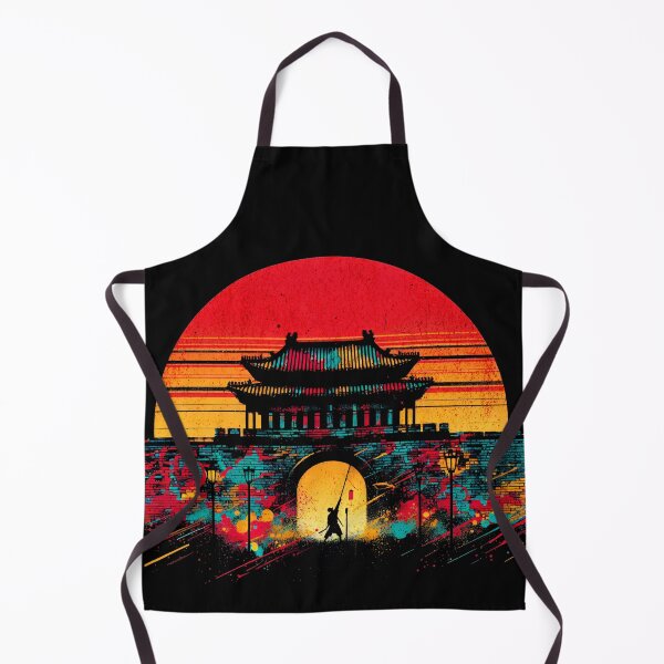 Item preview, Chinese Wall Vibrant Retro Design designed and sold by RedDesignSyc.