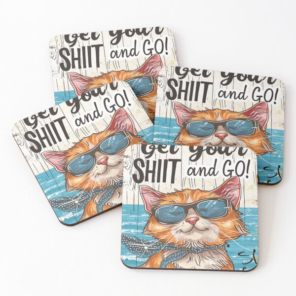 Item preview, Yellow Cat at beach designed and sold by Ryslissa.