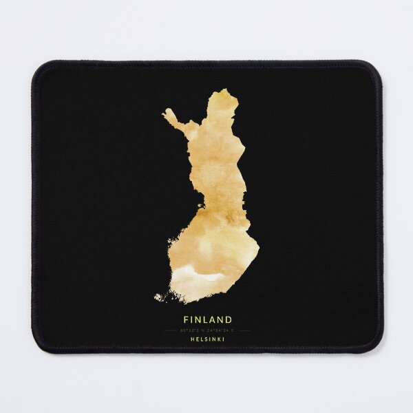 Item preview, Finland map in gold color designed and sold by Jerhus.
