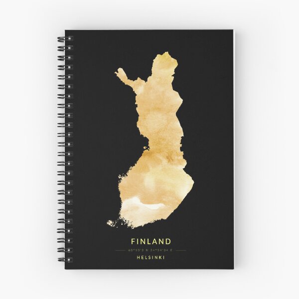 Item preview, Mapa de Finlandia en color dorado. designed and sold by Jerhus.