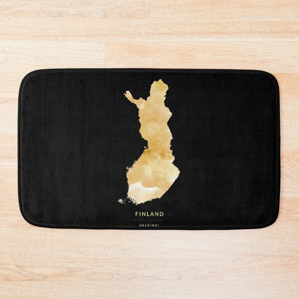 Item preview, Finland map in gold color designed and sold by Jerhus.