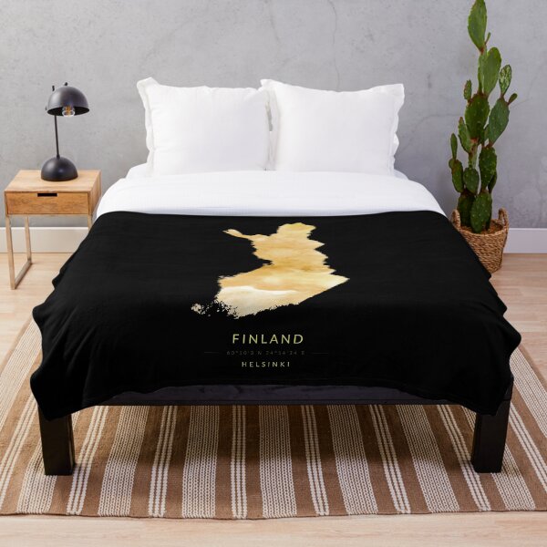Item preview, Mapa de Finlandia en color dorado. designed and sold by Jerhus.