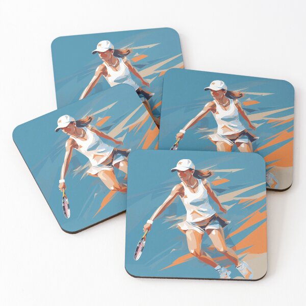 Item preview, Abstract Woman Playing Tennis designed and sold by dcrc.