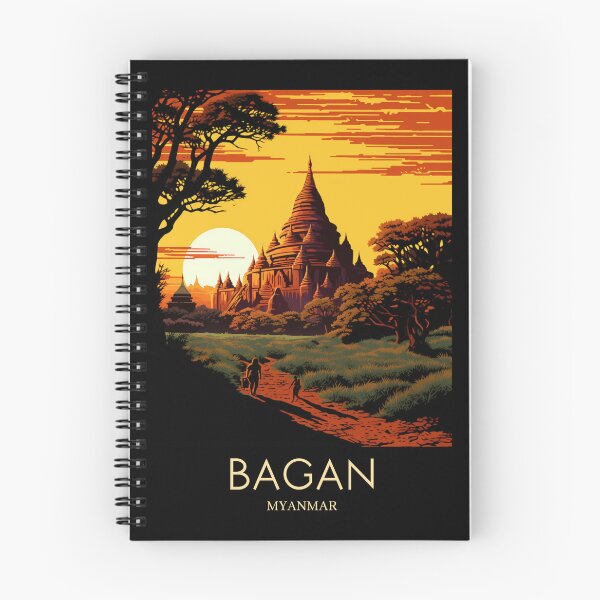 Item preview, A Pop Art Travel Print of Bagan - Myanmar designed and sold by StudioRedKoala.