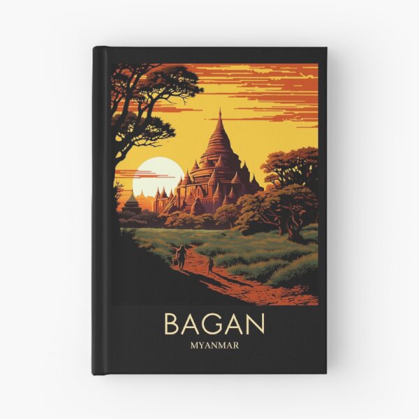 Item preview, A Pop Art Travel Print of Bagan - Myanmar designed and sold by StudioRedKoala.