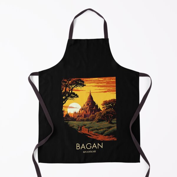Item preview, A Pop Art Travel Print of Bagan - Myanmar designed and sold by StudioRedKoala.