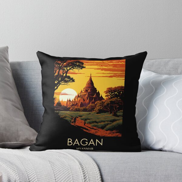 Item preview, A Pop Art Travel Print of Bagan - Myanmar designed and sold by StudioRedKoala.