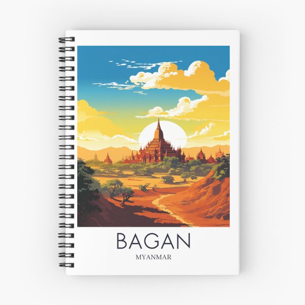 Item preview, A Pop Art Travel Print of Bagan - Myanmar designed and sold by StudioRedKoala.
