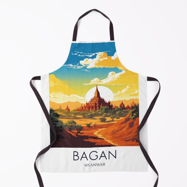 Item preview, A Pop Art Travel Print of Bagan - Myanmar designed and sold by StudioRedKoala.