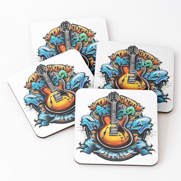 Item preview, Psychedelic Guitar Design Collection: Embrace the Vibrant Fusion of Art and Music designed and sold by HarmonyGuitars.