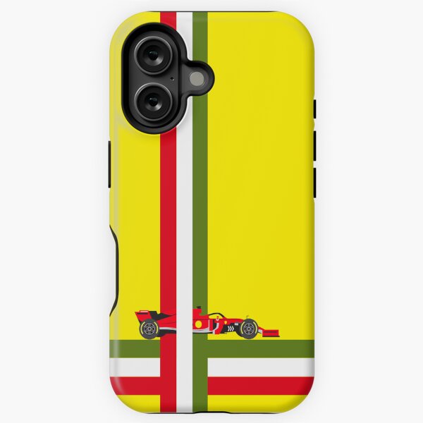 Item preview, Elegant Ferrari Formula 1 Italian Flag Inspired iPhone phone case and Samsung Mobile cover for F1 fans designed and sold by Pink Polar F1.