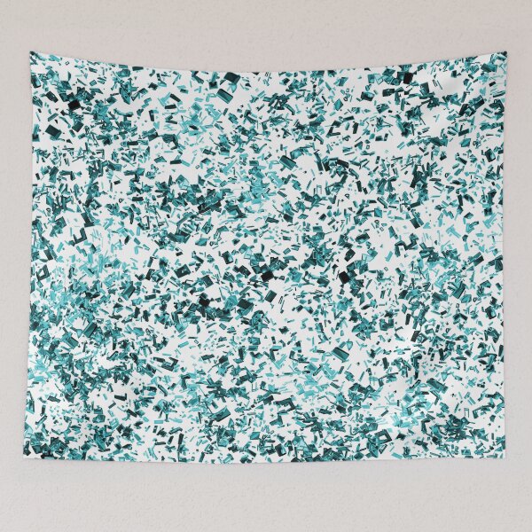 Item preview, All Over Blue Glass Shards Ice Pattern designed and sold by Deborah Camp.